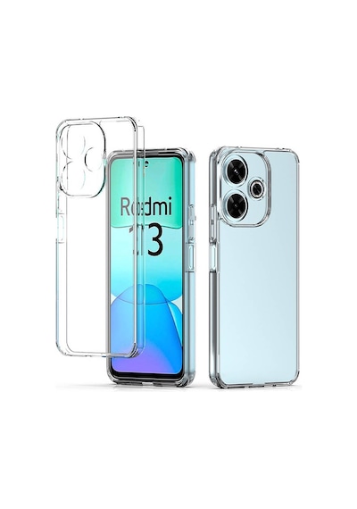Redmi 13 4g Kılıf Uzrm Süper Silikon Kapak - Şeffaf Şeffaf