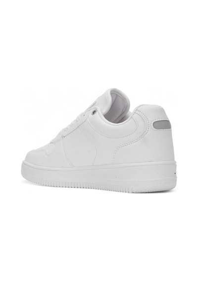 Günlük Unisex Spor Ayakkabı Bağcıklı Bilek Destekli Hafif Kalın Yüksek Taban Sneaker 2100 10-beyaz-beyaz