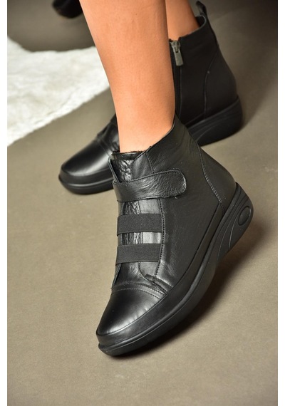 Fox Shoes R555001103 Siyah Hakiki Deri Comfort Ortopedik Taban Kadın Bot Siyah-hakiki Deri Siyah Fox Shoes R555001103 Siyah Hakiki Deri Comfort Ortopedik Taban Kadın Bot Siyah-hakiki Deri Siyah