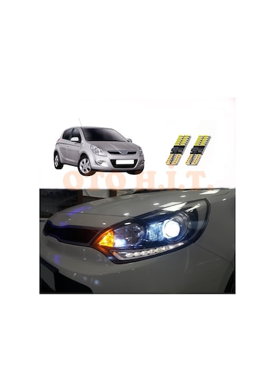 Hyundai İ20 09-12 Uyumlu Park Ampulü Beyaz Led Aydınlatma Ampulü Canbus'li