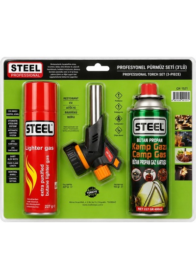 Yek Outdoor 3'lü Steel Pürmüz Set Yeşil