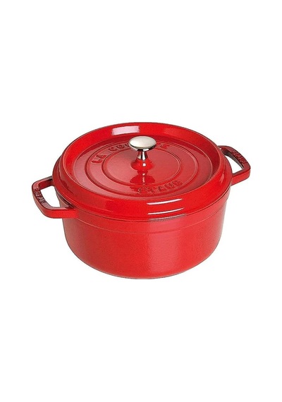 Döküm Tencere Kiraz 24 Cm 3,8 L Yuvarlak Kırmızı