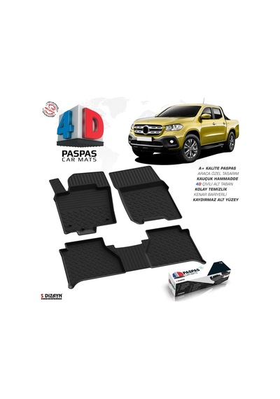 Mercedes X-class 4d Havuzlu Paspas 2017-2020 A+kalite