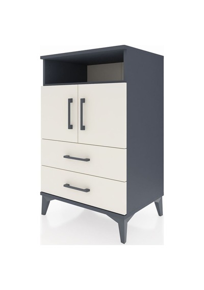 Hyperion Komodin 2 Raflı 2 Çekmeceli 2 Kapaklı 60x44x96 Antrasit-aytaşı Antrasit Hyperion Komodin 2 Raflı 2 Çekmeceli 2 Kapaklı 60x44x96 Antrasit-aytaşı Antrasit