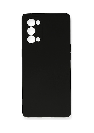 Reno 5 Pro Kılıf Nano İçi Kadife Silikon - Siyah İtdark27341