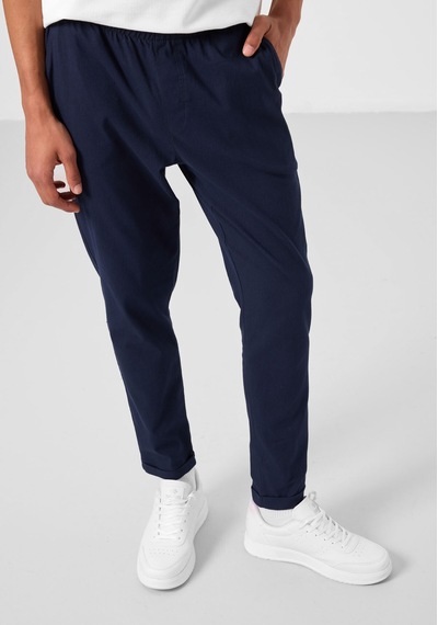 Tommylife Lacivert Standart Fit Dokuma Hafif Esnek Chino Erkek Pantolon - 82178 Lacivert