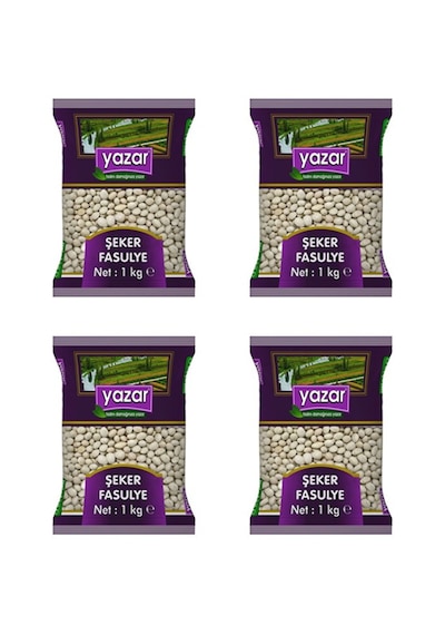 Yazar Şeker Fasulye 1 Kg. X 4 Paket