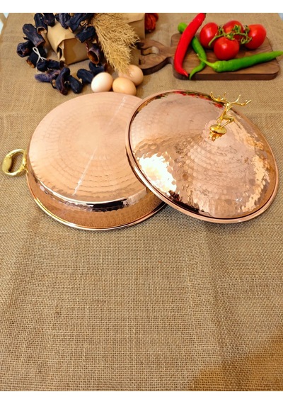 Moda Bakır Bakır Kapaklı Sahan 14 Cm Diğer