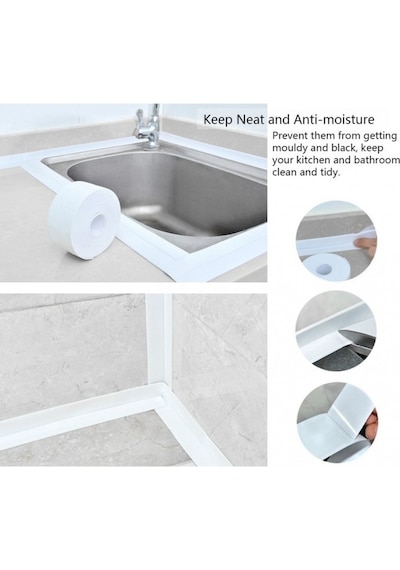 Su Sızdırmaz Banyo Mutfak Lavabo Küvet Vb. Kenar Bandı