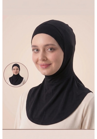 Penye Boyunluk Bone Terletmez Kaşındırmaz Yumuşak Likralı Ninja Bone Siyah