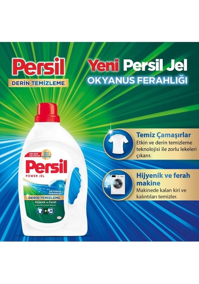 Jel Sıvı Çamaşır Deterjanı Okyanus Ferahlığı 2470ml 38 Yıkama