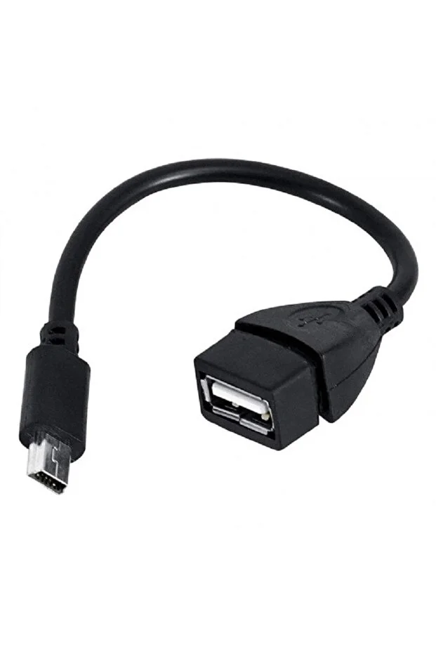 V3 Kablo 5 Pin Mini Usb Erkek Usb Dişi Aparat Oto Teyp Flash Bellek Mini Usb Otg Dönüştürücü Kablo Siyah Mini 5pin