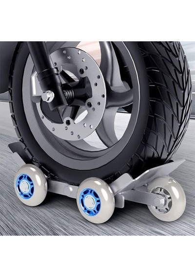 Motosiklet Dolly Tekerliği Ağır İş Makina Taşıma Tekerlik Kolay Manevra