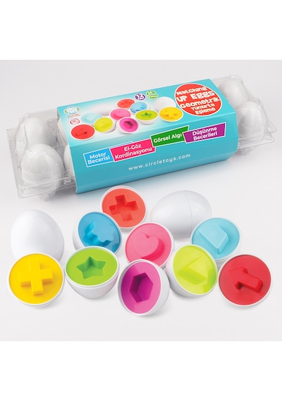 Circle Toys 12’Li Geometrik Yumurta  CIRCLE 105