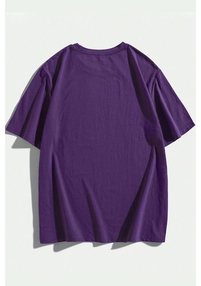 Unisex Kafadar Ayılar Tasarım Tshirt Mor