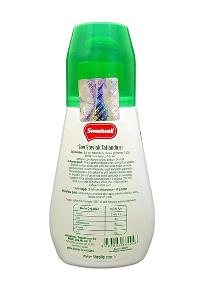 Stevia Sıvı Tatlandırıcı Sıfır Kalori 200 Ml X 3 Adet Diğer