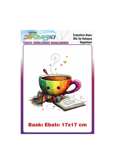 Kitap Özel Tasarım Ütü İle Yapışan Tişört Tekstil Baskı 3025