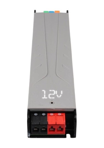 Powermaster Pm-26841 12volt 20amper 240watt Slim Metal Kasa Adaptör Voltaj Göstergeli 238x51x30mm