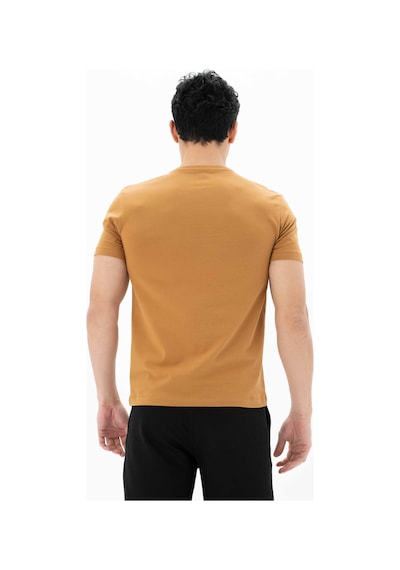 AR-MA Arma Erkek Slim Fit Bisiklet Yaka Tişört Y25344452401 Kahverengi