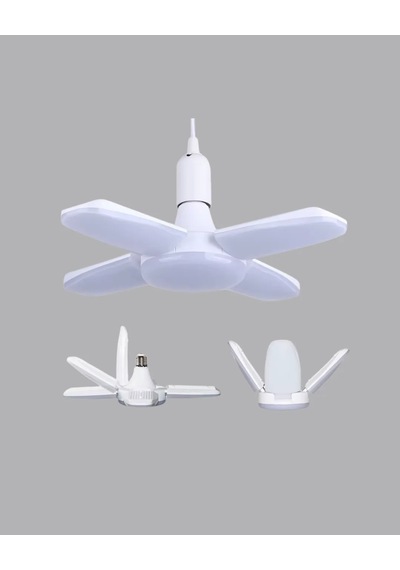 Tasarruflu Pervane Led Ampül 4 Kollu 60 Watt Geniş Alan Aydınlatma Diğer