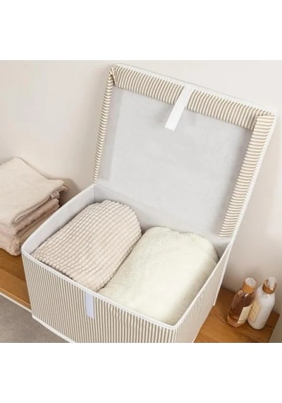 Çok Amaçlı Kapaklı Sandık Tipi Organizer - Büyük Boy