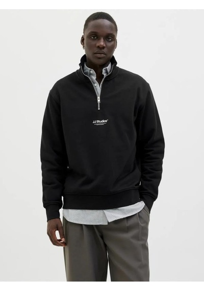 Jack & Jones 12278793 Jjesoho Sweat Qat Zıp Moonbeam Erkek Sweatshirt Bej