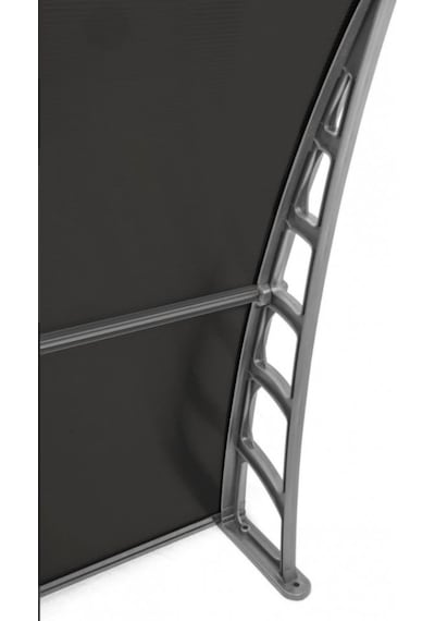 Sundurmagross Lupın Kapı Pencere Üstü Pratik Sundurma 105x480 - Siyah Siyah