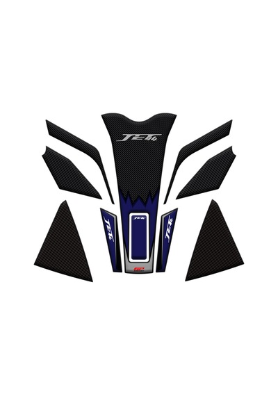 GP Kompozit SYM Jet 14 2017-2023 Uyumlu Tank Pad Seti Mavi