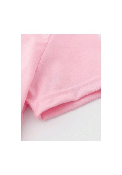 Stil-x Sıx Seven Baskılı Kız Çocuk Tshırt, 67 Tasarımlı Pembe-3
