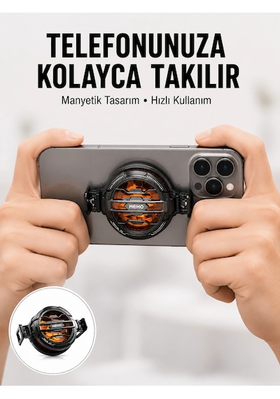 Telefon Soğutucu Led Işık Efektli Power Aparatlı Sessiz Ve Taşınabilir Model Yeni Nesil Najmaddin