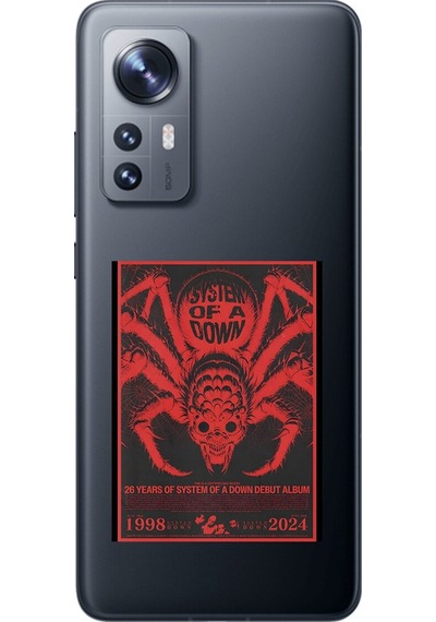 Xiaomi Mi 12 Uyumlu Şeffaf Kılıf System Of A Down Tasarımlı