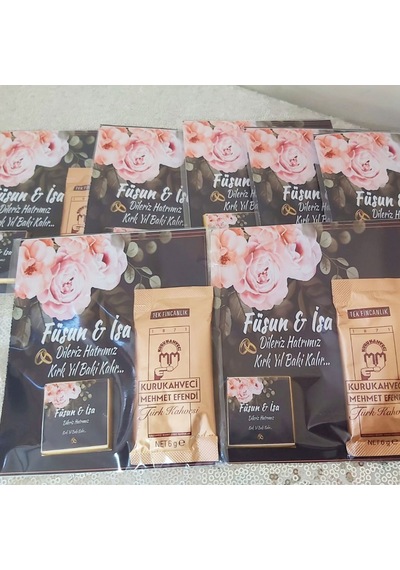 Söz Nişan Hediyesi, Düğün Davetiyesi, Nikah Şekeri Kahve 30 Adet