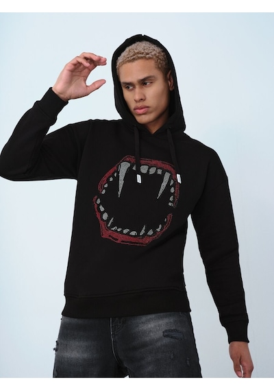 LOFT Oversize Erkek Sweatshirt Lf2036919 Q1.v1 Siyah