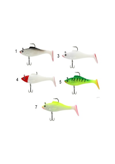 Captain 3568 Cracker Soft 12cm 26gr Levrek Turna Silikonu 3'lü Set Suni Yem