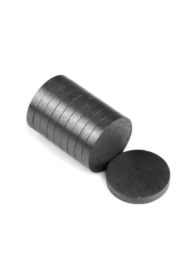 1000 Adet Siyah Mıknatıs 15x3mm - Silindir Ferrit / Seramik Mıknatısı Evimdeyokyok