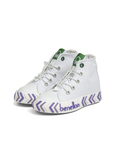 United Colors Of Benetton Benetton® | Bn-30644 - 3394 Beyaz Lila - Çocuk Spor Ayakkabı