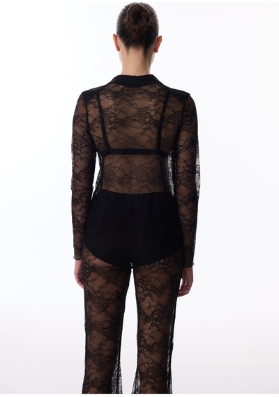 Penti Siyah Lace Tişört