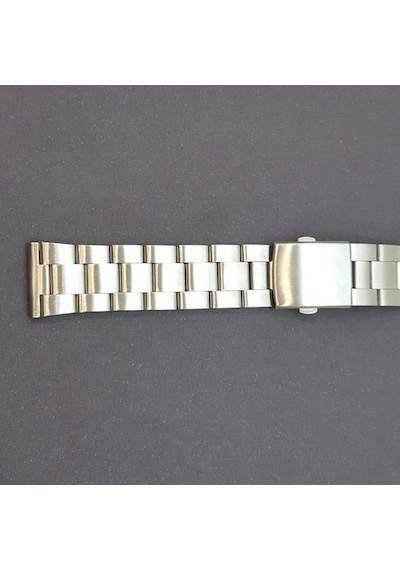 Çelik Metal Kol Saat Kordonu Yandan Basma Anahtarlı 24 Mm (C-03)