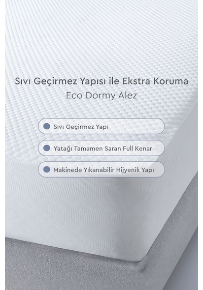 Yataş Eco Dormy Full Kenar Sıvı Geçirmez Alez 160 x 200 CM