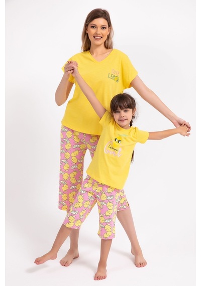 Arnetta Cute Lemon Sarı Kadın Kapri Takım 5274-28892 Sarı