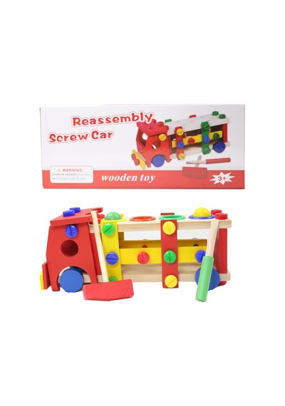 Torutoys Ahşap Sök Tak Kamyon Tak Çak    Oyun Seti