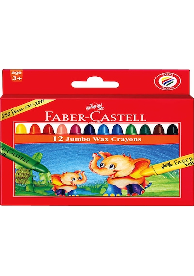 Faber Castell 12 Renk Süper Yıkanabilir Mum Boya 112004