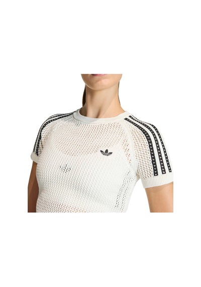 Ke0200-k Adidas Crochet Tee Kadın T-shirt Beyaz Ke0200-k