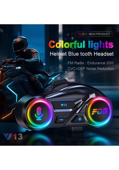 Y13 Motor Kask Kulaklık Rgb Modlu Radyolu Motosiklet Kulaklı Tdrtr