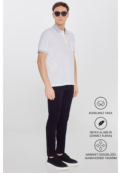 Ac&Co / Altınyıldız Classics Erkek Beyaz-Beyaz Polo Yaka Cepli Regular Fit Bol Kesim Düz Tişört 4A4820200004Bby4XL Beyaz Ac&Co / Altınyıldız Classics Erkek Beyaz-Beyaz Polo Yaka Cepli Regular Fit Bol Kesim Düz Tişört 4A4820200004Bby4XL Beyaz