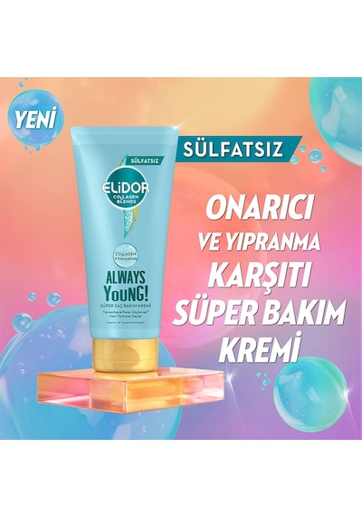 Elidor Sülfatsız Süper Saç Bakım Kremi Always Young 170 ML