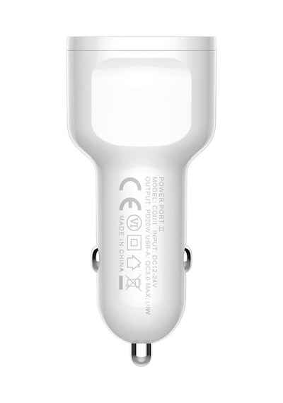 40w Araba Çakmaklık Hızlı Şarj Type-c Ve Usb Çıkışlı Pd Şarj Aleti Işıklı  Android Tam Uyumlu