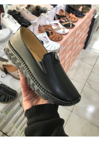 Ortopedik Yumuşak Jel Taban Ayakkabı Siyah