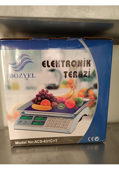60 Kg Terazi-pilli Ve Şarjlı-fiyat Hesaplama Ve Sayım-metal Panel