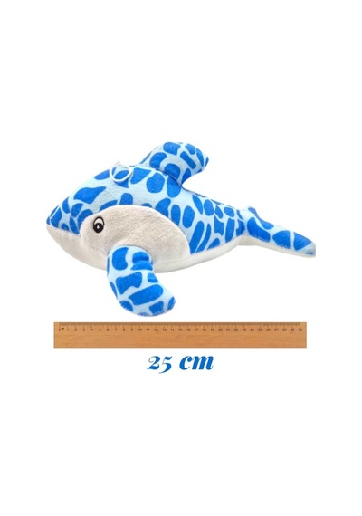 Sevimli Peluş Yunus Balığı 25 Cm Oyuncak Uyku Arkadaşı Hediyelik Dekorasyon Mavi